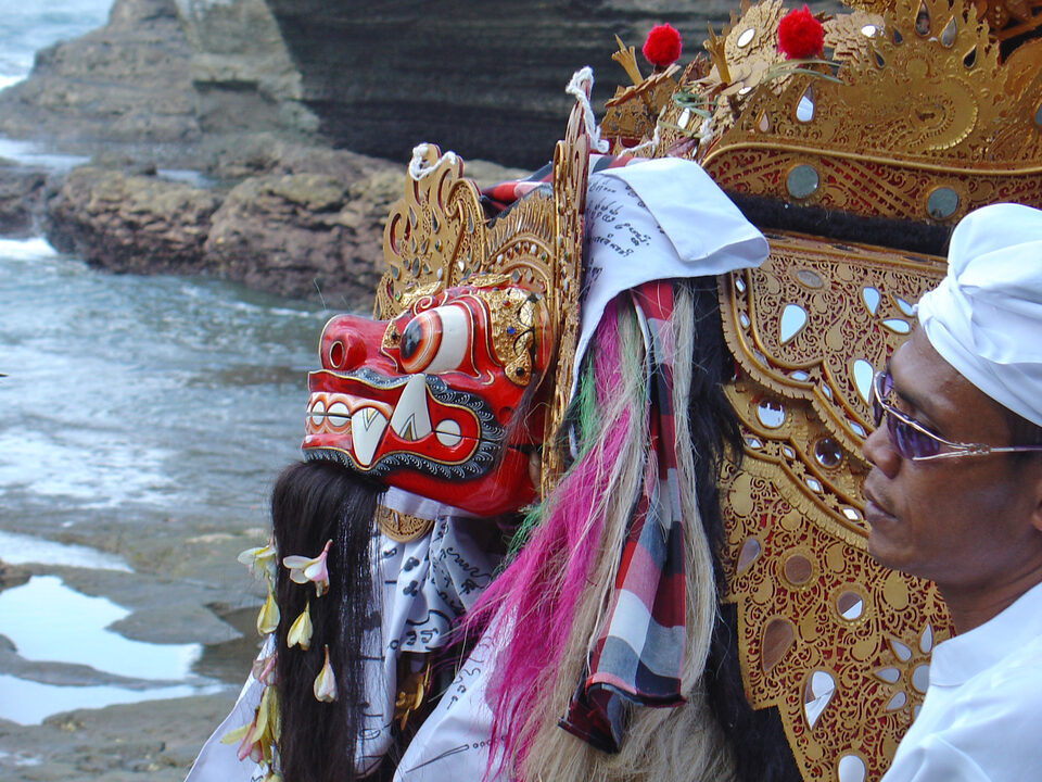Bali Barong near ceremony at Meer
